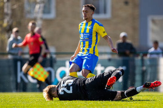 Hittarps målvakt Andreas Alexandersson och Eskilsminnes