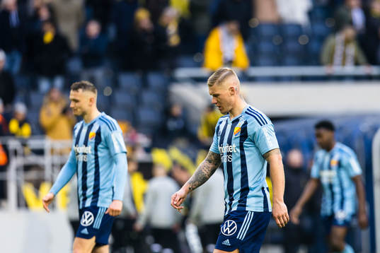 Djurgårdens Victor Edvardsen deppar