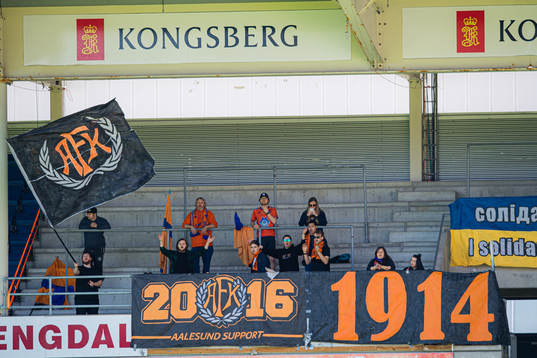 Spectators in the stands