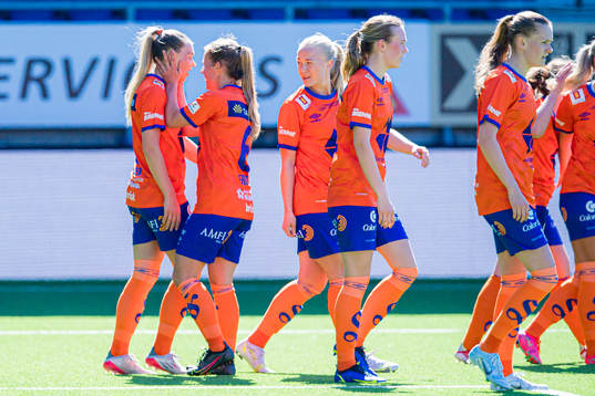 Natalie Granvang Nilsen of AaFK Fortuna celebrates