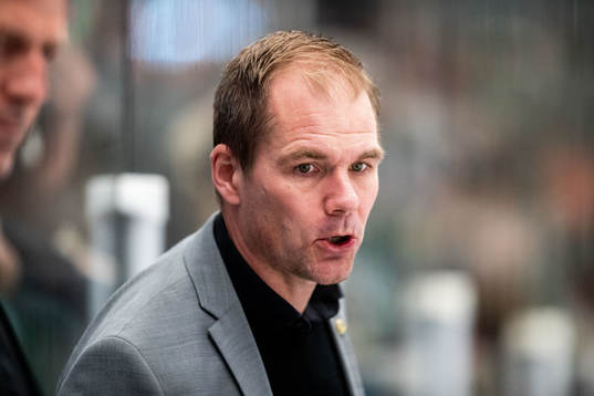 Färjestads tränare Tomas Mitell