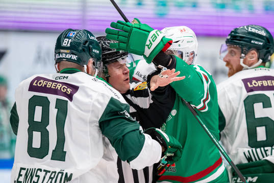 Rögles Mattias Sjögren och Färjestads Theodor Lennström
