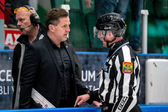 Färjestads assisterande tränare Thomas Rhodin  i