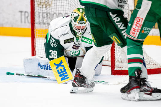 Färjestads målvakt Dominik Furch
