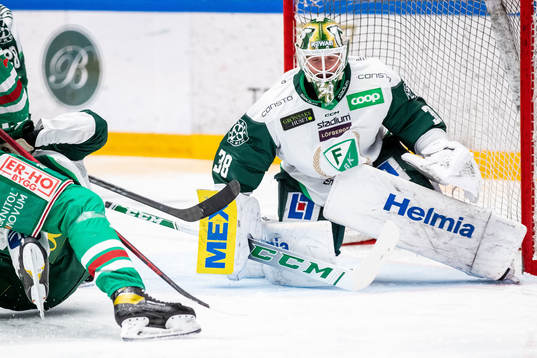Färjestads målvakt Dominik Furch