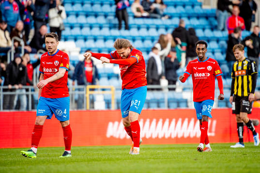 Helsingborgs Viljormur Davidsen, Charlie Weberg och Taha