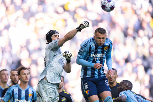 Djurgårdens målvakt Jacob Widell Zetterström och Piotr