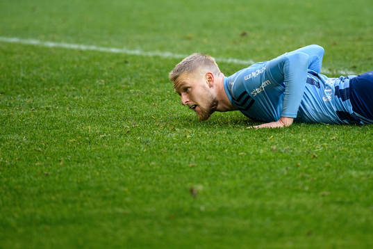 Djurgårdens Kalle Holmberg deppar