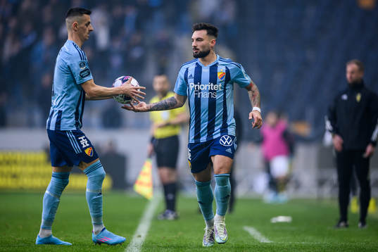 Djurgårdens Haris Radetinac och Sead Haksabanovic