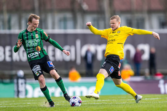 Varbergs Alexander Johansson och Mjällbys David Löfquist