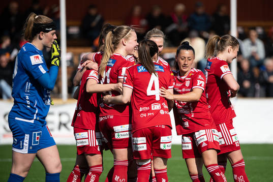 Piteås spelare jublar