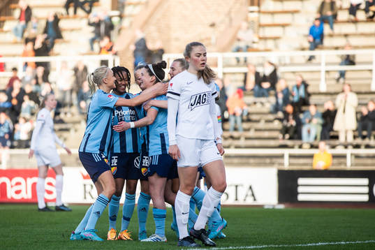 Djurgårdens spelare jublar