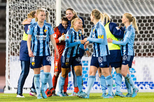 Djurgårdens spelare jublar