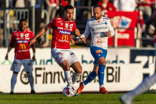 Degerfors Abdelrahman Saidi och Värnamos Evaldo Nascimento