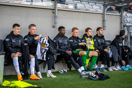 Landskronas Robin Dzabic, Jacob Blixt, Ousmane Diawara,