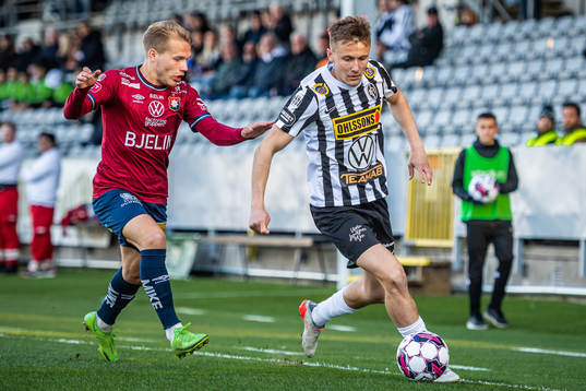 Örgrytes Hampus Dahlqvist och Landskronas Melker Heier