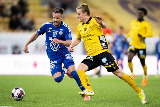 Sundsvalls Robert Lundström och Elfsborgs Jeppe Møldrup