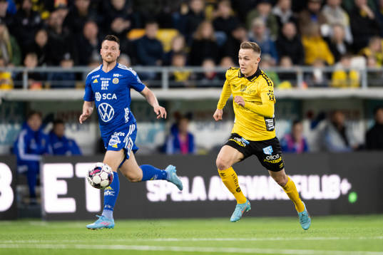 Elfsborgs Jacob Ondrejka och Sundsvalls Alexander Blomqvist