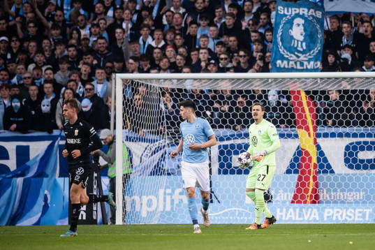 Malmö FFs målvakt Johan Dahlin