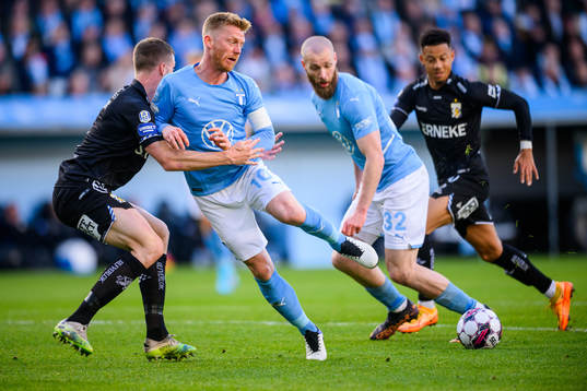 Malmö FFs Anders Christiansen och Jo Inge Berget