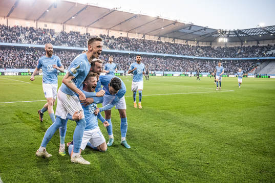 Malmö FFs Anders Christiansen jublar