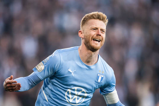 Malmö FFs Anders Christiansen jublar