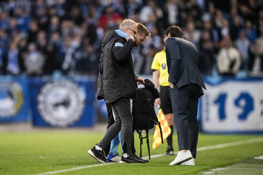 Malmö FFs Anders Christiansen, läkare Pär Herbertsson