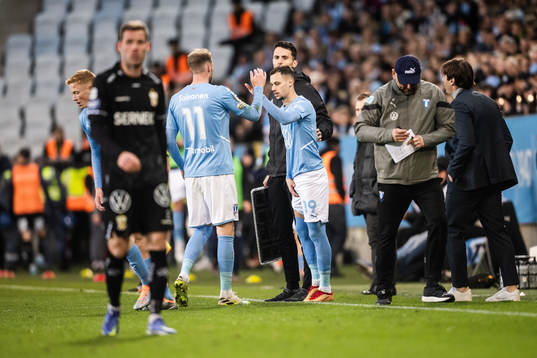 Malmö FFs Ola Toivonen och Veljko Birmancevic