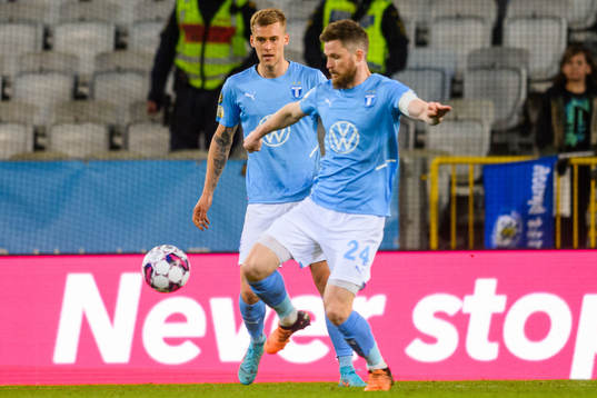 Malmö FFs Felix Beijmo och Lasse Nielsen