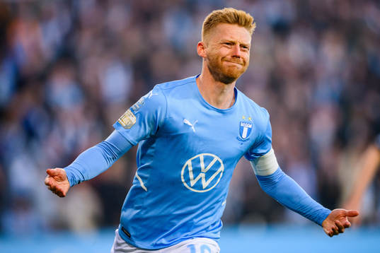 Malmö FFs Anders Christiansen jublar