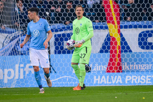 Malmö FFs målvakt Johan Dahlin