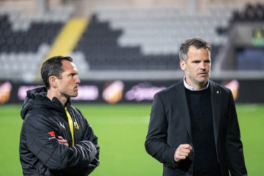 Häckens sportchef Martin Ericssonoch tränare Robert