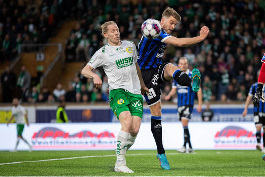 Hammarbys Gustav Ludwigson och Sirius Marcus Mathisen
