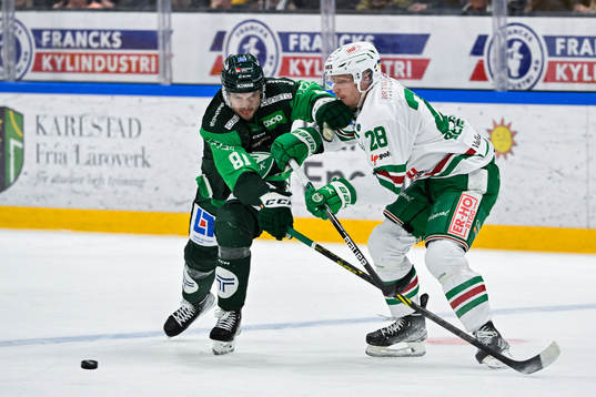 Färjestads Theodor Lennström och Rögles Anton Bengtsson