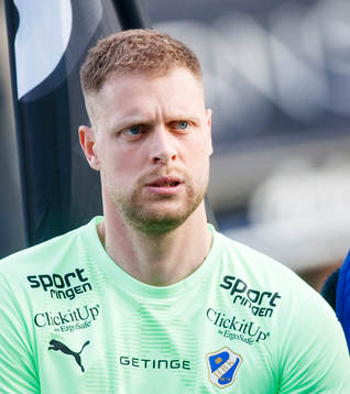 Halmstads målvakt Malkolm Nilsson Säfqvist