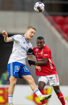 IFK Norrköpings Jacob Ortmark och Kalmars Nahom Girmai