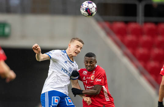 IFK Norrköpings Jacob Ortmark och Kalmars Nahom Girmai