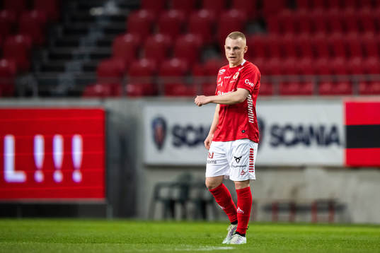 Kalmars Isak Jansson jublar