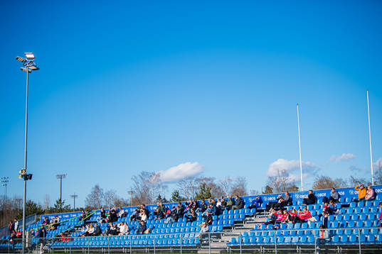 Spectators in the stands