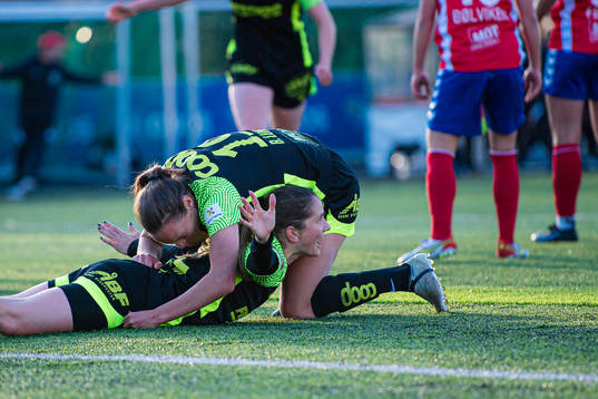 Ingrid Ryland of Brann celebrates
