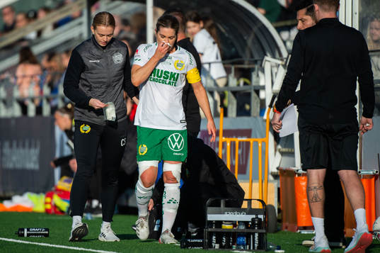 Hammarbys Hanna Folkesson har ont