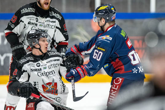 Hudiksvalls Christoffer Jansson och Halmstads Garrett Milan