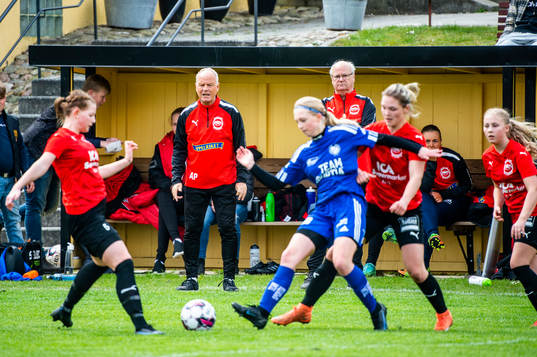 t Olofs IF /Kiviks tränare Anders Palmér och assisterande