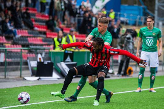 Brommapojkarnas Heradi Rashidi och Jönköpings Daniel