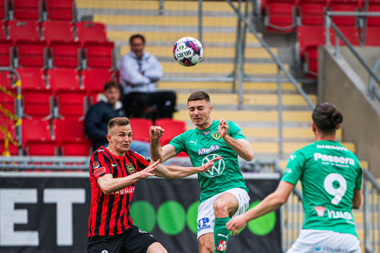Brommapojkarnas Amadeus Sögaard och Marko Nikolic