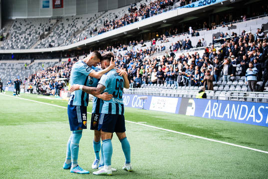 Djurgårdens Sead Haksabanovic jublar
