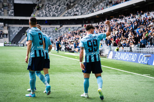 Djurgårdens Sead Haksabanovic jublar