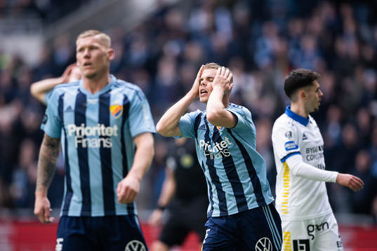 Djurgårdens Elias Andersson deppar