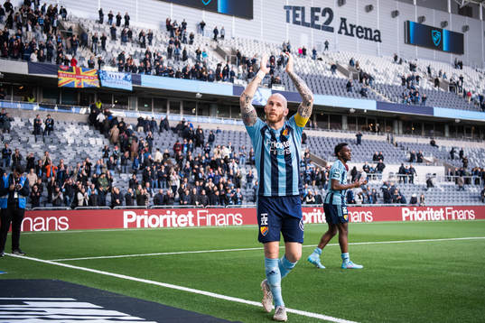 Djurgårdens Magnus Eriksson jublar