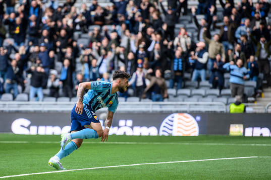 Djurgårdens Sead Haksabanovic jublar
